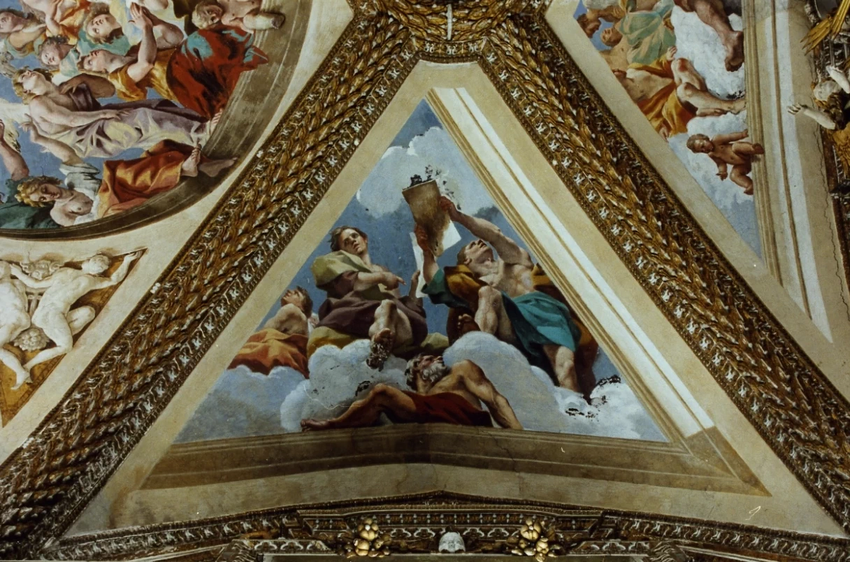  229-Giovanni Lanfranco-Noè con i suoi tre figli Sem, Cam e Jafet -Certosa di San Martino, Napoli 
